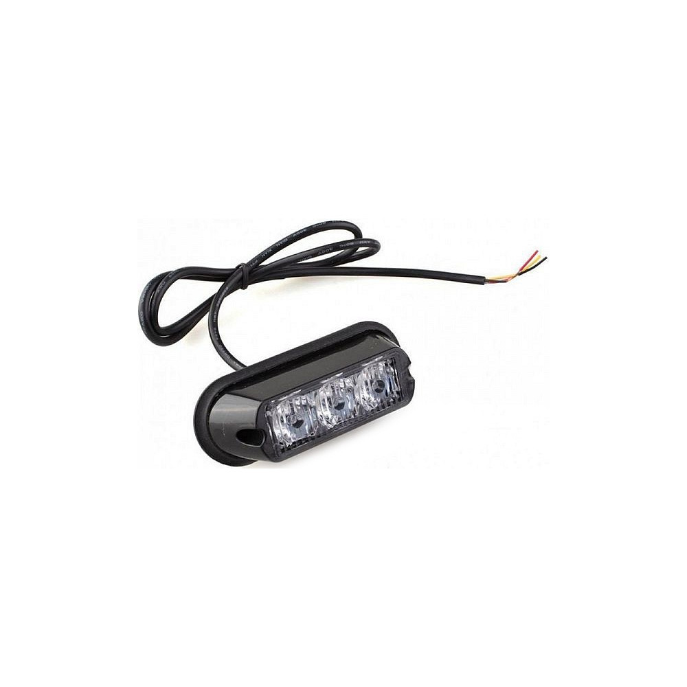 STROBO VILKUR KOLLANE 3-LED 12/24V R65 R10 110X40MM