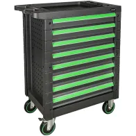 TÖÖRIISTAKÄRU TÜHI "8 BLACK-GREEN" 8-SAHTLIT (VÕRDSE KÕRGUSEGA) JBM