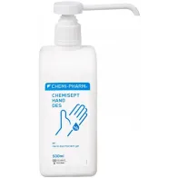 CHEMISEPT HAND DES ANTISEPTILINE GEEL KÄTELE (DESO) 500ML/PUMP CHEMI-PHARM