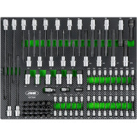 104-OS. 1/2"+1/4" PADRUNOTSIKUTE KOMPLEKT PU-PANEELIS JBM*