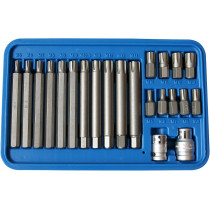 22-OS. 10MM(3/8") RIBE-TORX OTSIKUTE KOMPL. PIKK/LÜH M5-M14 TRIUMF