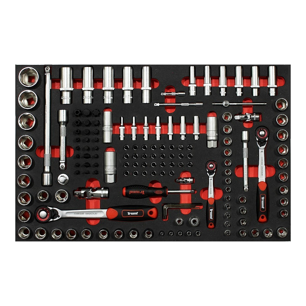 1/1 1/4"+3/8"+1/2" PADRUNITE, PADRUNITARVIKUTE MOODUL KÄRUST 40236T TRIUMF