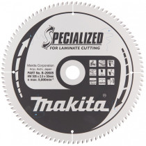SAEKETAS 305X2,5X30MM 96T 5° LAMINAADI LÕIKAMISEKS, EXTRA CLAN CUT, VAIKNE, SPECIALIZED MAKITA