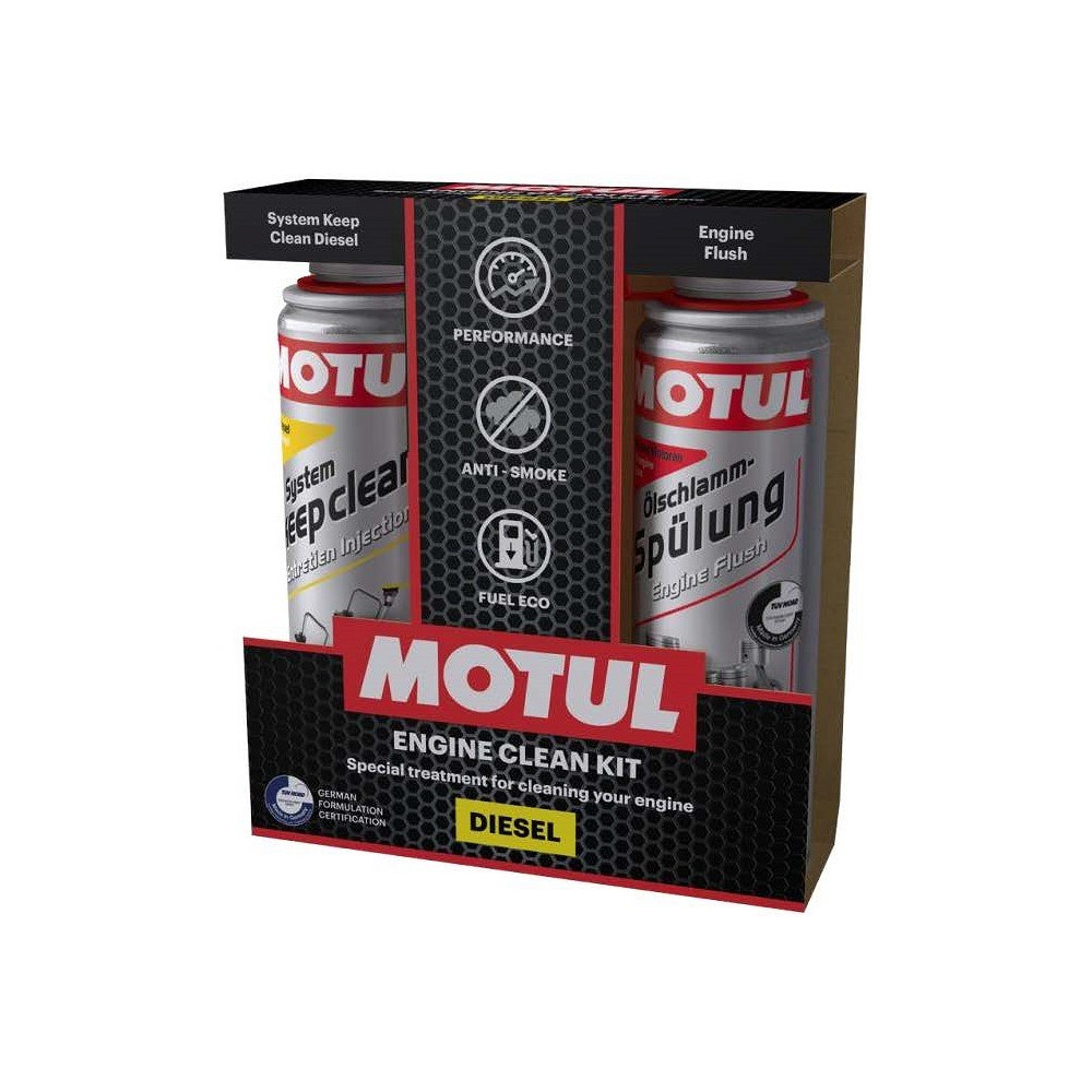 MOTUL ENGINE CLEAN KIT (DIISEL) 2X300ML (B2C)