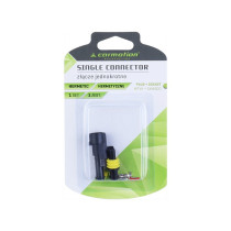 SUPERSEAL 1-PIN PISTIKUPESA + PISTIK 12-24V 15A IP67 CARMOTION