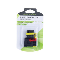 SUPERSEAL 4-PIN PISTIKUPESA + PISTIK 12-24V 15A IP67 CARMOTION