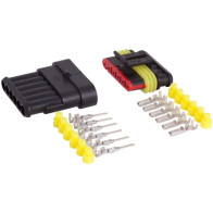 SUPERSEAL 6-PIN PISTIKUPESA + PISTIK 12-24V 15A IP67 CARMOTION