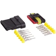 SUPERSEAL 6-PIN PISTIKUPESA + PISTIK 12-24V 15A IP67 CARMOTION