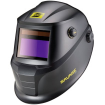 Auto-darkening welding mask SAVAGE A40 9-13, black, interchangeable batteries