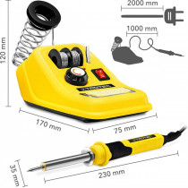 TÄPPISJOOTEKOLB REGULEERITAVA TEMPERATUURIGA 150-500C, 48W TROTEC