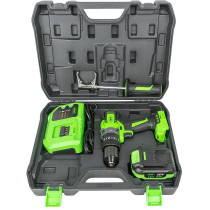 20V AKUTRELLI KOMPLEKT PUUR-LÖÖK-KRUVI, 0-13MM, 150NM, HARJAVABA, LED, +AKU+LAADIJA JBM