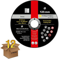 12-TK LÕIKEKETAS 125X1,2MM ROOSTEVABA/INOX TERASELE TROTEC
