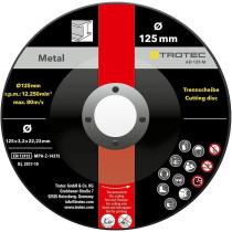 11-OS. ABRASIIVKETASTE KOMPLEKT METALLILE JA KIVILE 125MM TROTEC