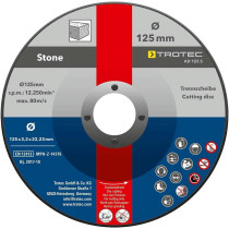 11-OS. ABRASIIVKETASTE KOMPLEKT METALLILE JA KIVILE 125MM TROTEC