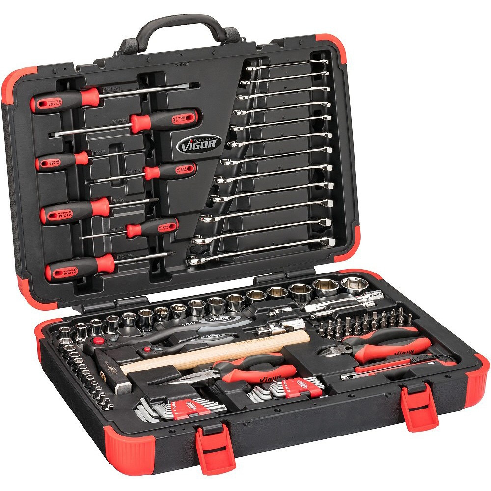 95-OS. 1/2"+1/4" TÖÖRIISTAKOMPLEKT "95 SATZ" 4-32MM VIGOR