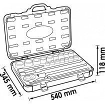 21-OS. 3/4" PADRUNITE KOMPLEKT "21 SATZ" 15-50MM VIGOR