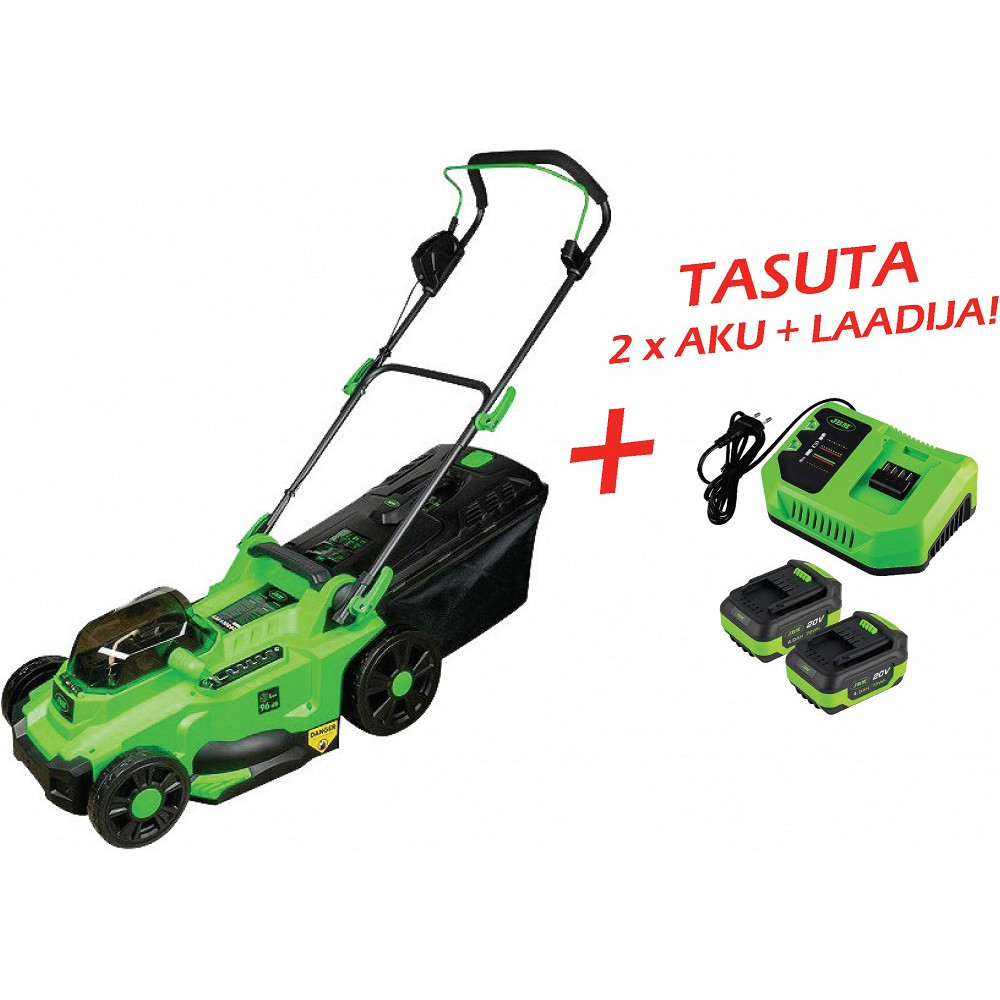 AKUMURUNIITJA 800W/40V + 8,0AH AKUPAKK (4,0+4,0AH) + LAADIJA JBM