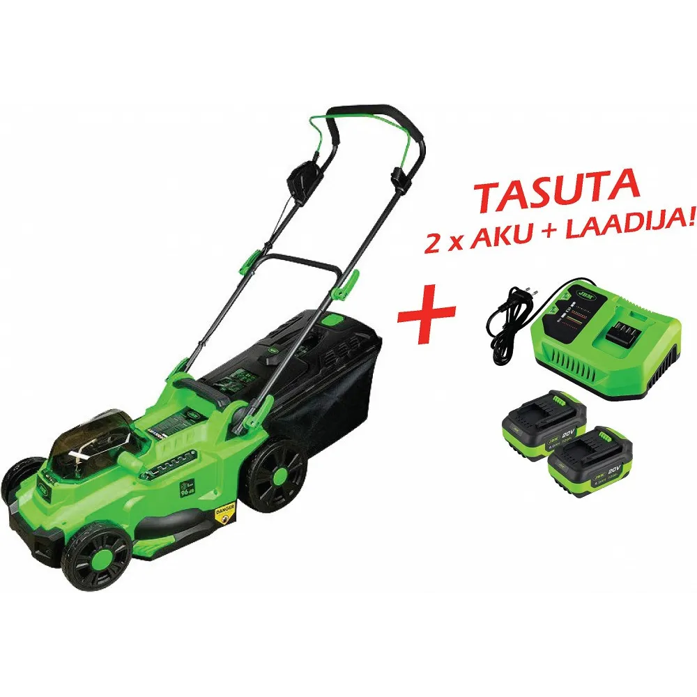 AKUMURUNIITJA 800W/40V + 8,0AH AKUPAKK (4,0+4,0AH) + LAADIJA JBM