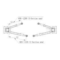 4,0T 2-POST TÕSTUK ELEKTROHÜDRAULILINE ALATALA (EL.LUKUD) EL S 40, 400V INVENTO