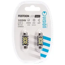 12/24V SV8,5-8 FESTOON LED PIRN 2,4W 36MM 6500K CANBUS VALGE BLISTER 2TK VISION