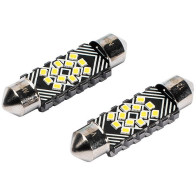 12/24V SV8,5-8 FESTOON LED PIRN 2,4W 39MM 6500K CANBUS VALGE BLISTER 2TK VISION