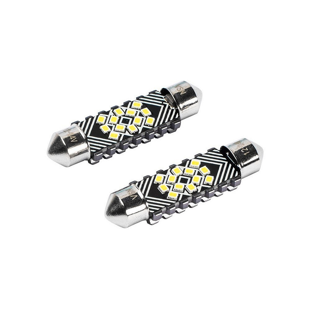 12/24V SV8,5-8 FESTOON LED PIRN 2,4W 41MM 6500K CANBUS VALGE BLISTER 2TK VISION