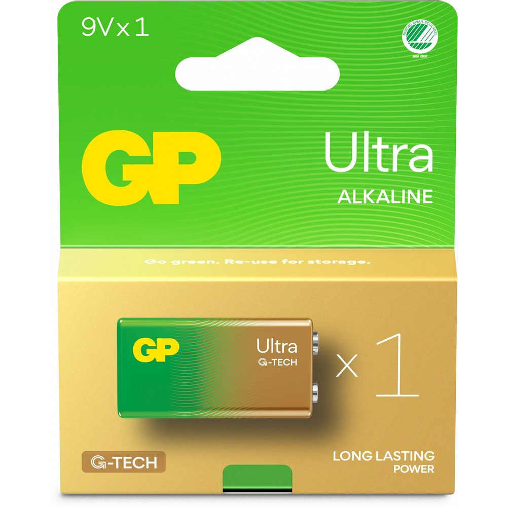 PATAREI GP KORONA 6LR61 9V 1TK ULTRA PLUS ALKALINE