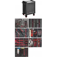 442-OS. TÖÖRIISTAKÄRU TÖÖRIISTADEGA "SERIES L INOX" H1017MM ERGONOMIC VIGOR