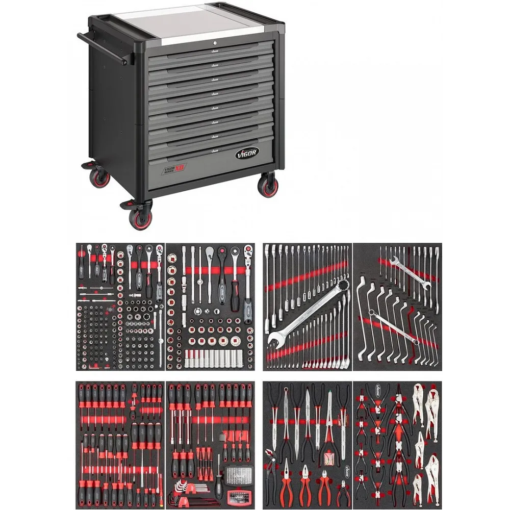 469-OS. TÖÖRIISTAKÄRU TÖÖRIISTADEGA "SERIES XD INOX" H1017MM ERGONOMIC VIGOR