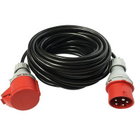 RULLIS PIKENDUSJUHE (JÄTKU) 10M JÕUPESADEGA 16A KUMM 5X2,5MM2 (H07RN-F)