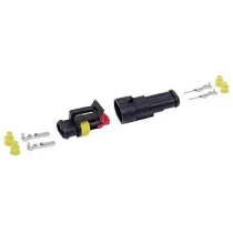 PISTIKUPESA+PISTIK SUPERSEAL 2-PIN BLISTER 1TK M+