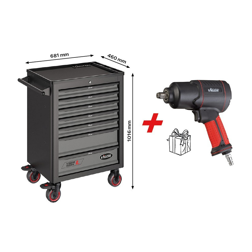 320-OS. TÖÖRIISTAKÄRU TÖÖRIISTADEGA "SERIES M" + TASUTA LÖÖKMUTRIKEERAJA V4800 VIGOR