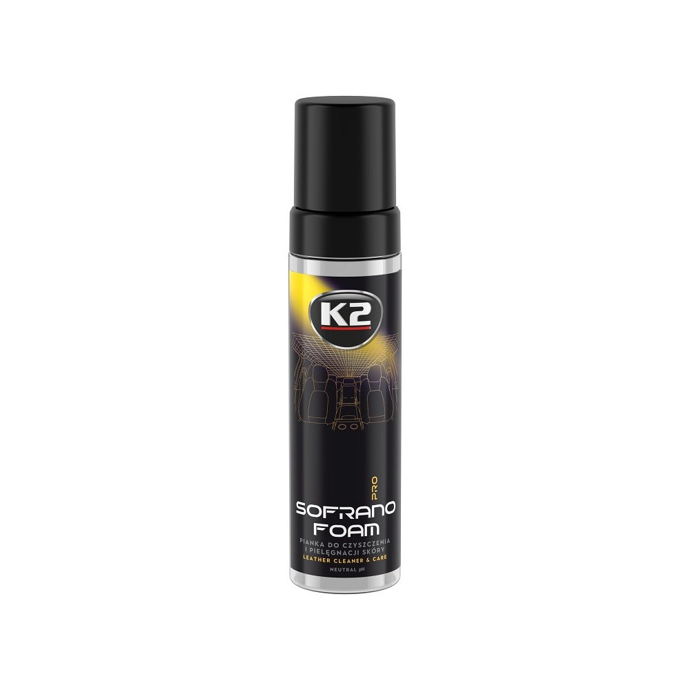 K2 SOFRANO FOAM PRO NAHKPINDADE PUHASTUS- JA HOOLDUSVAHT 200ML