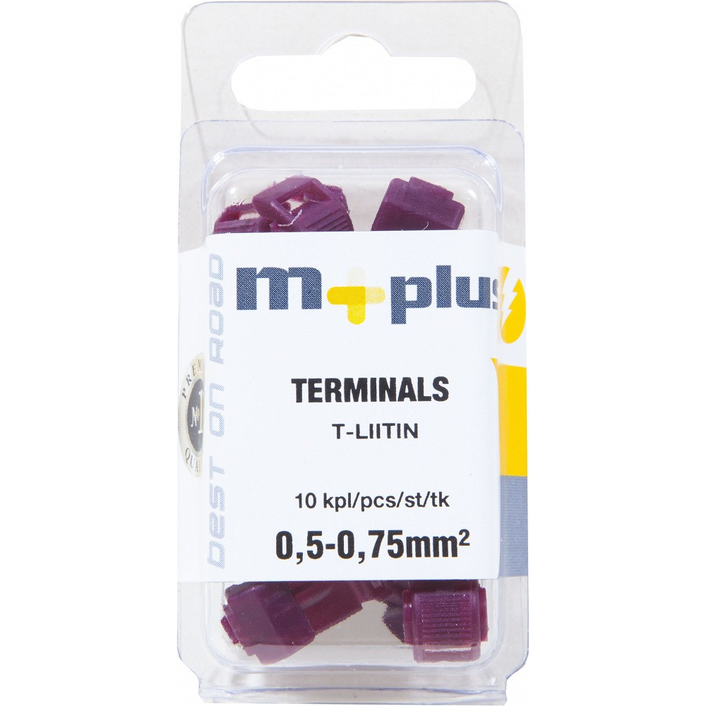T-LIITMIK PUNANE 0,5-0,75MM 10TK