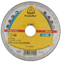 LÕIKEKETAS 125X1X22,23MM A100, TERAS/METALL/ROOSTEVABA KLINGSPOR