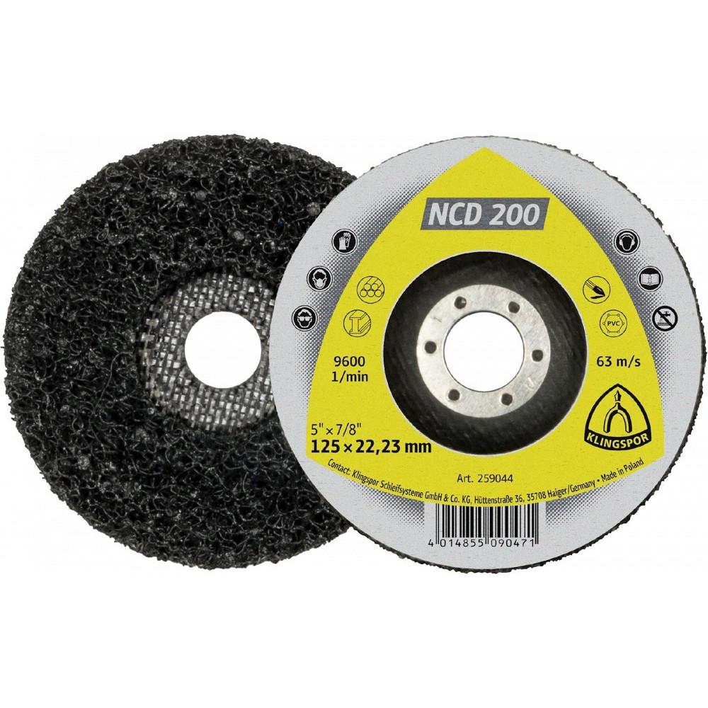 PUHASTUSLIHVKETAS/FIIBERKETAS 125X22,23MM NCD200 KLINGSPOR