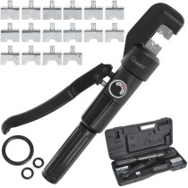 15-OS. HÜDRAULILINE KAABLIKINGADE PRESS 6T + ADAPTERID 4-70MM2 GEKO