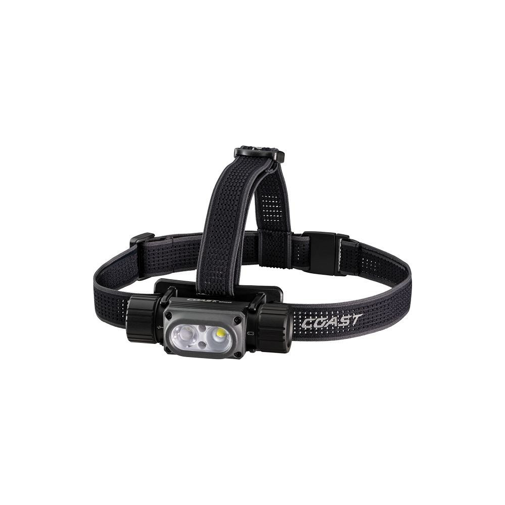 PEALAMP LAETAV+PATAREI 3XAAA 2000LM+ PUNANE/ROHELINE WPH30R USB-C IP68 COAST