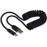 LAADIMISJUHE PÕIMITUD SPIRAAL USB - USB-C MAX 100W, 50-180CM WAYME