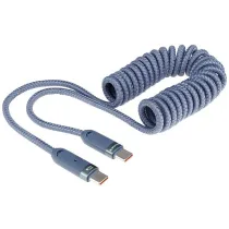 LAADIMISJUHE PÕIMITUD SPIRAAL USB-C-USB-C, MAX 100W, 50-180CM WAYME