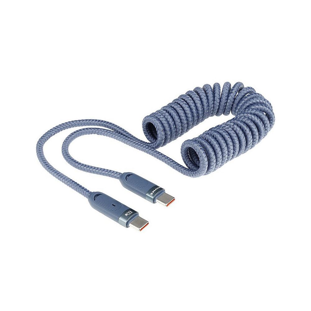 LAADIMISJUHE PÕIMITUD SPIRAAL USB-C-USB-C, MAX 100W, 50-180CM WAYME