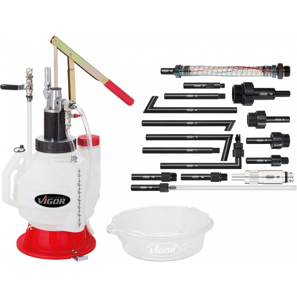 18-OS. MANUAALNE ÕLITÄITE SEADE 7,5L, KÄIGUKASTID VIGOR