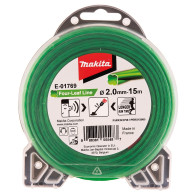 TRIMMERIJÕHV 2,0MM X 15M, RISTIKHEINA KUJULISE LÕIKEPINNAGA MAKITA