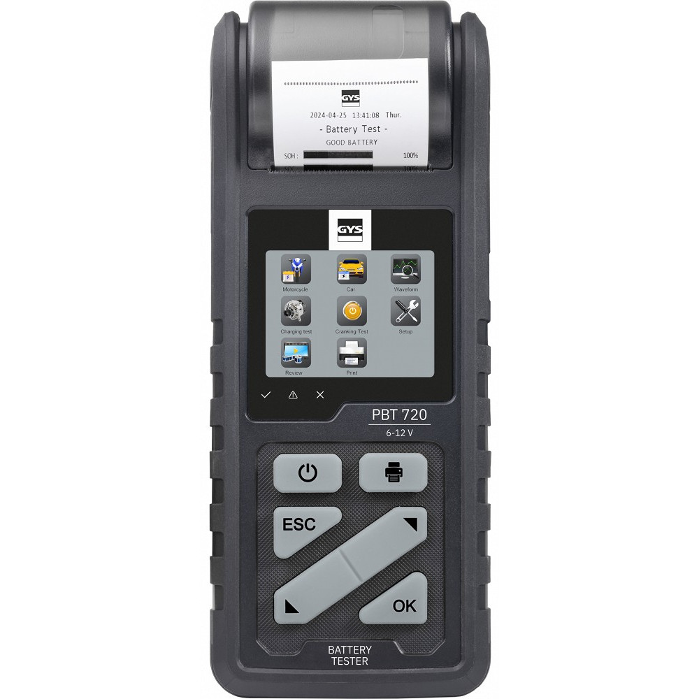 AKUTESTER START/STOP VÄLJAPRINDIGA PBT720 GYS