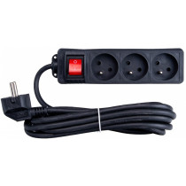 KONTORI PIKENDUSJUHE 3 PESA 3M 3X1,5MM2 MUST KELTIN