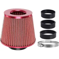 KOONUSFILTER PUNANE 155X130X120MM + ADAPTERID 60/63/70MM CARMOTION