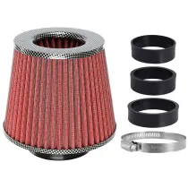 KOONUSFILTER PUNANE/CARBON 155X130X120MM + ADAPTERID 60/63/70MM CARMOTION
