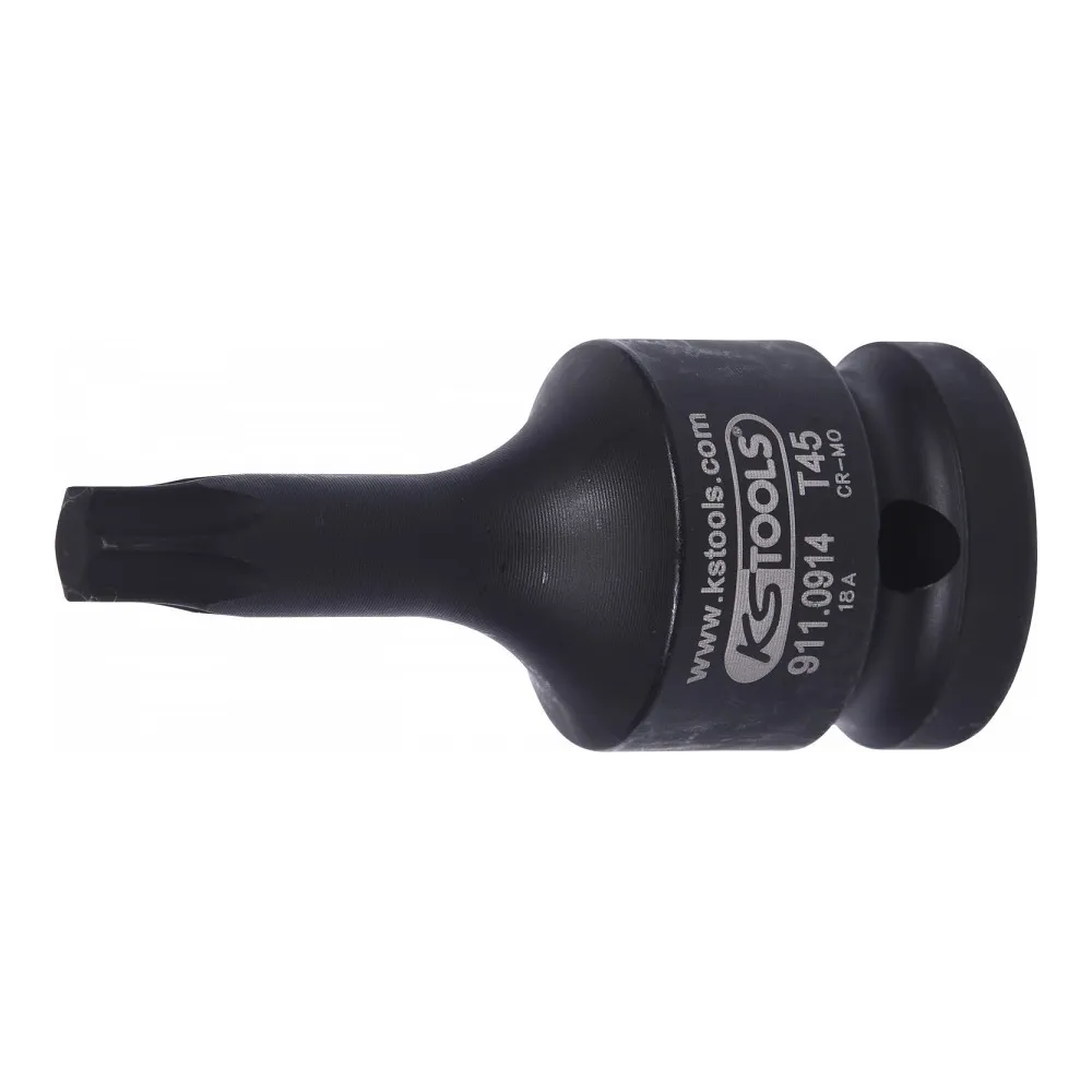 1/2" TORX LÖÖKOTSIK T45, 60MM KS TOOLS