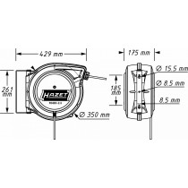 POOLIL PIKENDUSJUHE 3X2.5MM² 20M HAZET