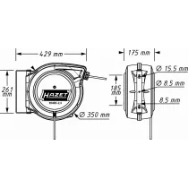 POOLIL PIKENDUSJUHE 3X2.5MM² 20M HAZET